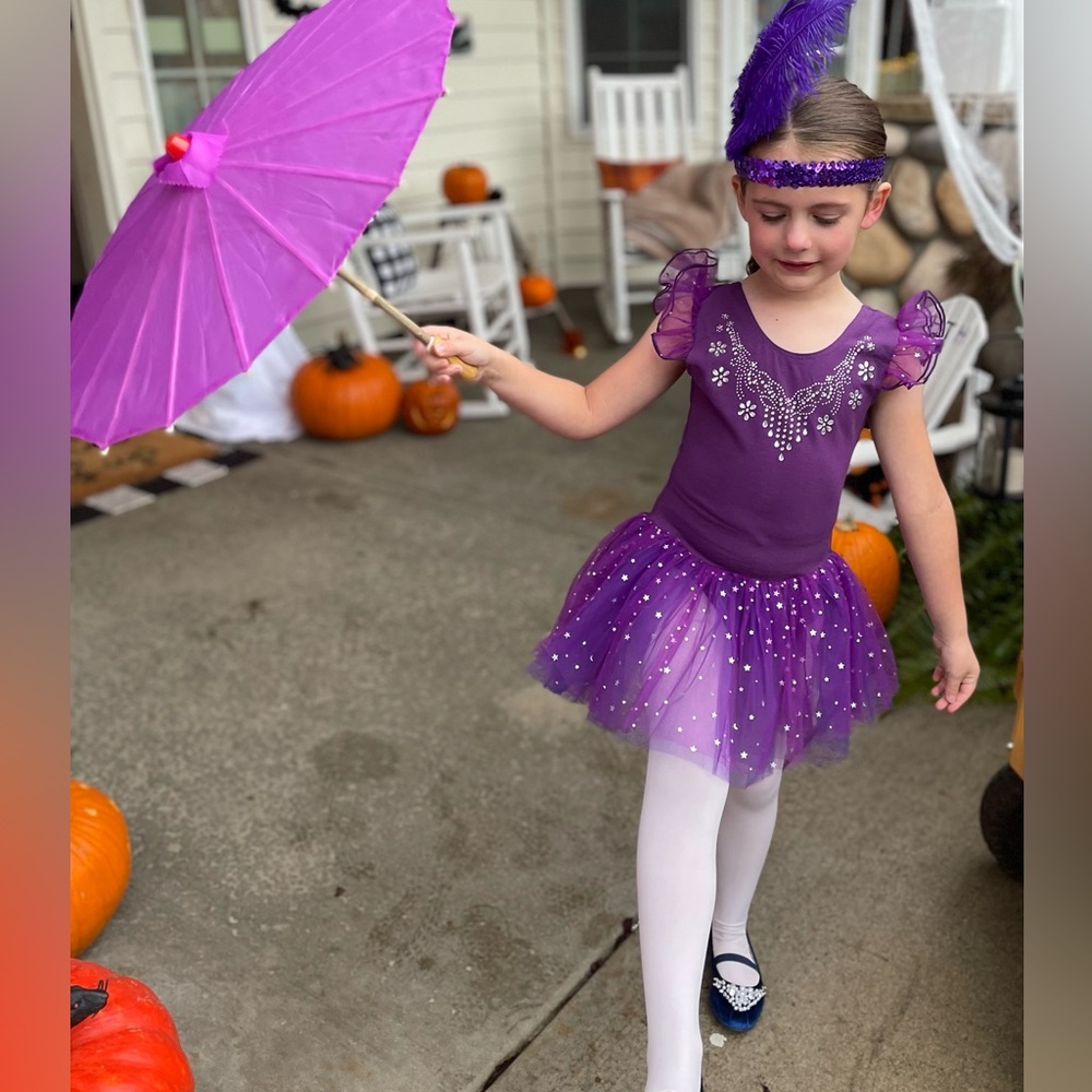 Girls acrobatic/tight rope walker Halloween costume for circus